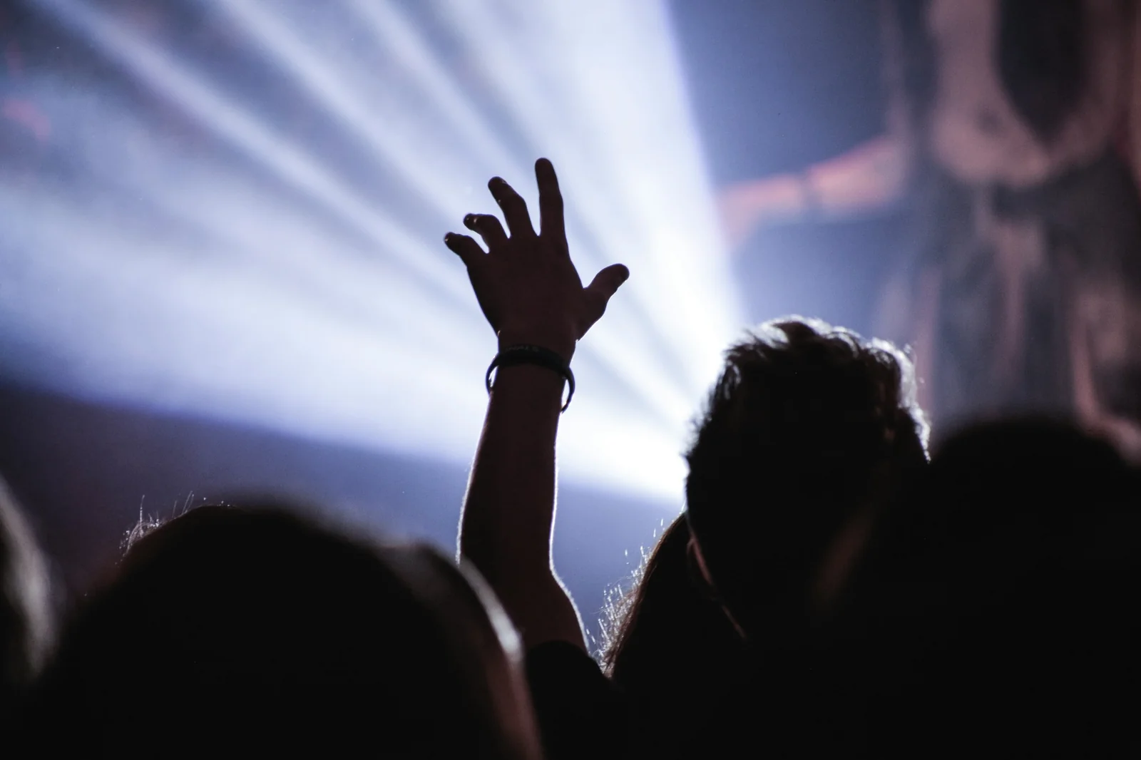 Hand Raising While Praising At Castleton Church Of The Nazarene Church In Indianapolis, IN